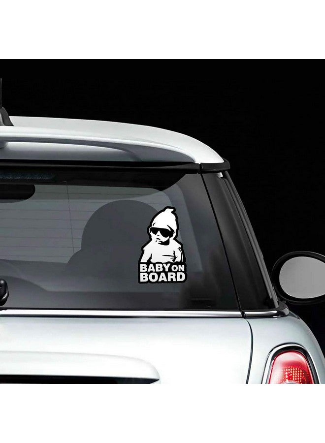 FINENIC Baby On Board Sticker For Cars (2 Pcs) Baby On Board Sign Decal No Need For Suction Cup Or Magnets Strong Adhesiveremovablereflectivewaterproof - Image 3