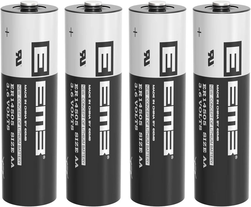 EEMB بطارية ليثيوم ER14505 AA 3.6V 2700mAh Li-SOCL₂ غير قابلة للشحن SB-AA11 LS14500 TL-5903 SL-360 ER14500 لعدادات المياه والكهرباء والغاز ومعدات PLC وأجهزة المرافق، بطارية عامة احتياطية (4) - Image 1