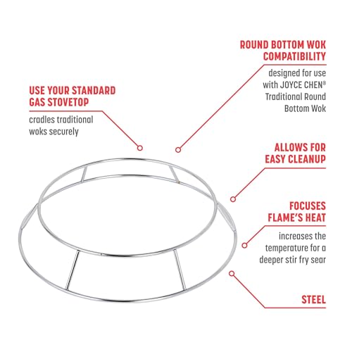 JOYCE CHEN Wok Ring for Pairing with Traditional Round Bottom Woks - Image 2