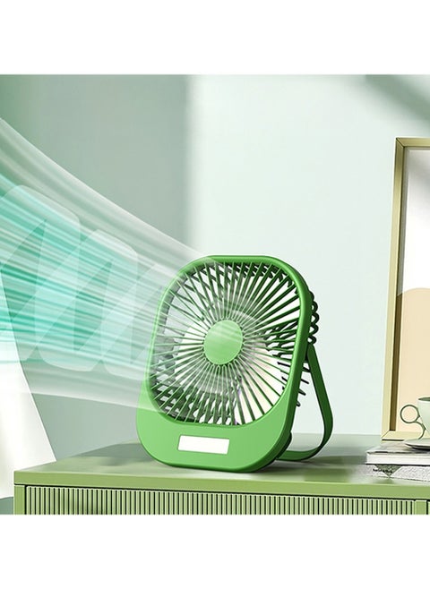 Multifunctional Desktop Stand Fan Wireless Portable Mini  Rechargeable Fan with Super Large Wind Power, 3-Speed Setting, and LED Torch Light