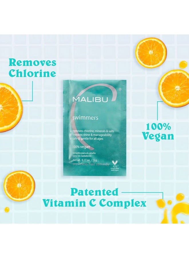 Malibu C Swimmers Wellness Hair Remedy Help Prevents and Protects Hair Discoloration from Chlorine and Pool Elements Hydrating Vitamin C Complex for Healthier Hair, 5 grams 1 Count - Image 5