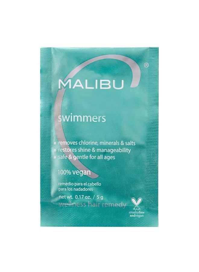 Malibu C Swimmers Wellness Hair Remedy Help Prevents and Protects Hair Discoloration from Chlorine and Pool Elements Hydrating Vitamin C Complex for Healthier Hair, 5 grams 1 Count - Image 1