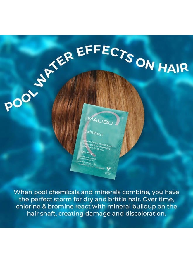 Malibu C Swimmers Wellness Hair Remedy Help Prevents and Protects Hair Discoloration from Chlorine and Pool Elements Hydrating Vitamin C Complex for Healthier Hair, 5 grams 1 Count - Image 4
