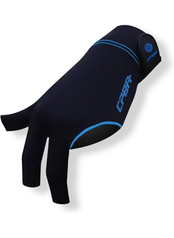 CPBA CBA 3-finger billiard glove for left hand, durable with double stitching, popular sports glove for men and women - Image 1