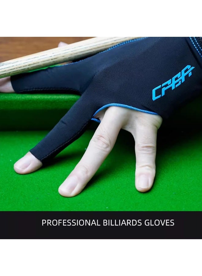 CPBA CBA 3-finger billiard glove for left hand, durable with double stitching, popular sports glove for men and women - Image 2