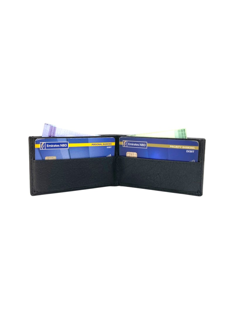 LAVERI LEATHER Slim Card Case & Cash Wallet Compact Size # 707N - Image 1