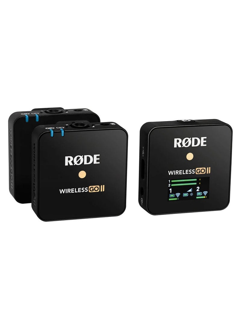نظام ميكروفون رقمي لاسلكي مدمج لشخصين Wireless GO II / مسجل (2.4 جيجاهرتز، أسود) - Image 2
