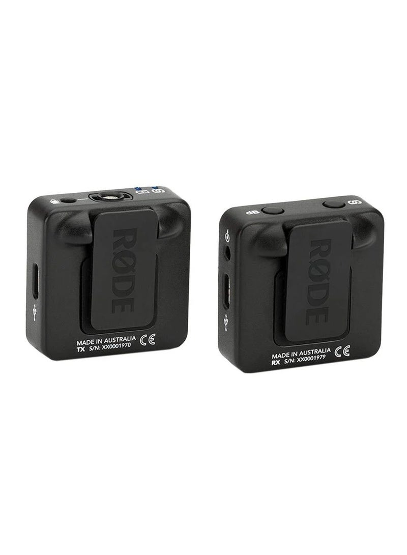 نظام ميكروفون رقمي لاسلكي مدمج لشخصين Wireless GO II / مسجل (2.4 جيجاهرتز، أسود) - Image 4