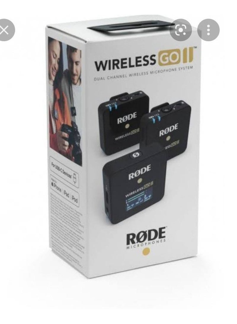 نظام ميكروفون رقمي لاسلكي مدمج لشخصين Wireless GO II / مسجل (2.4 جيجاهرتز، أسود) - Image 5