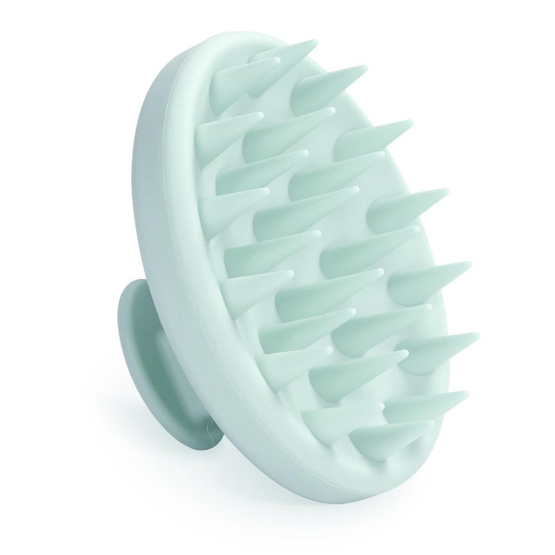 Meartchy Silicone Scalp Massager, Scalp Scrubber for Hair Growth with Soft Bristles, Scalp Exfoliator Brush Dandruff Removal Shampoo Brush for Wet Dry Scalp Care (Mint Green) - Image 1