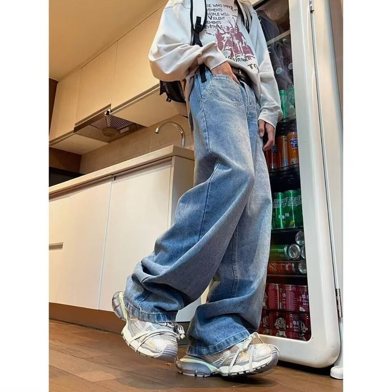 Unisex Casual Daily Denim Jeans - Image 3