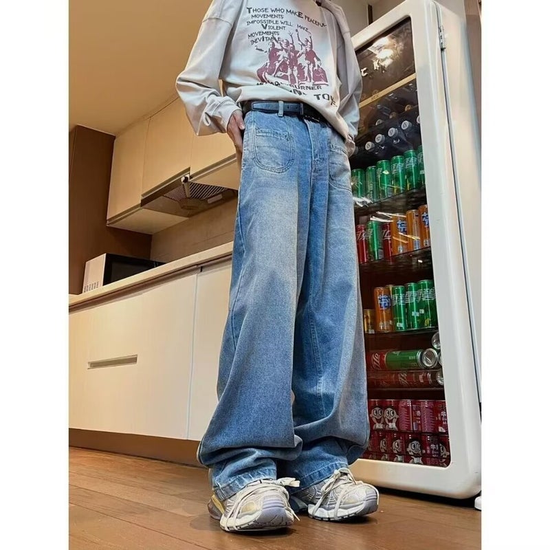 Unisex Casual Daily Denim Jeans - Image 2