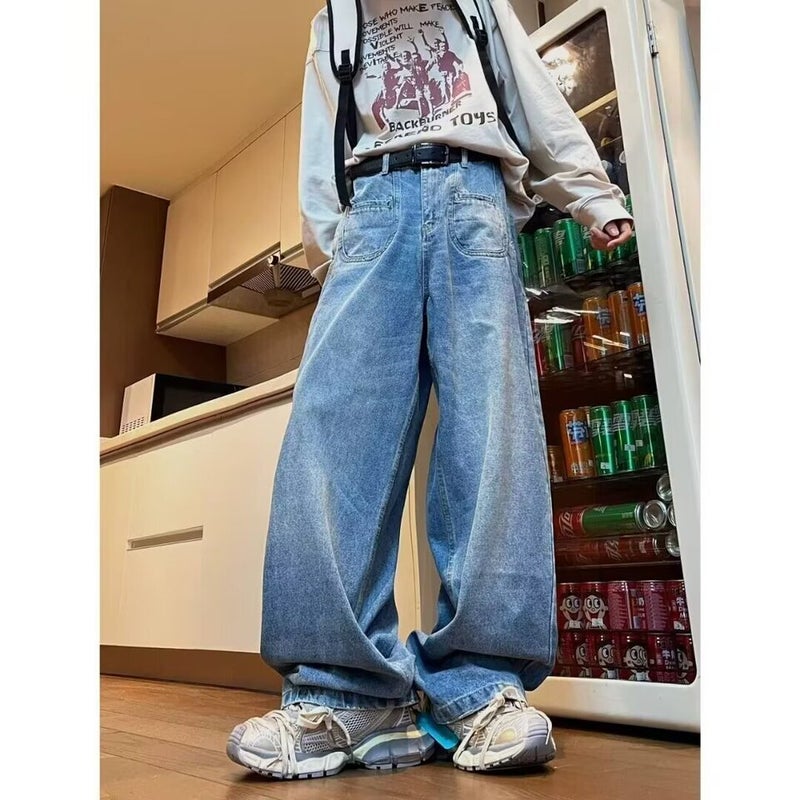 Unisex Casual Daily Denim Jeans - Image 1
