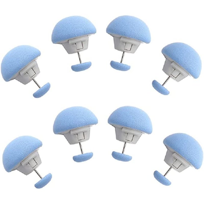 COFIEX COFIEX Mushroom Duvet Cover Clips, Non-Slip Quilt Clips Fasteners, Blanket Fixing Clips for Bedding Accessories, Anti-Movement Comforter Grippers, One-Key Unlock Quilt Pins for Curtains (8) - Image 1