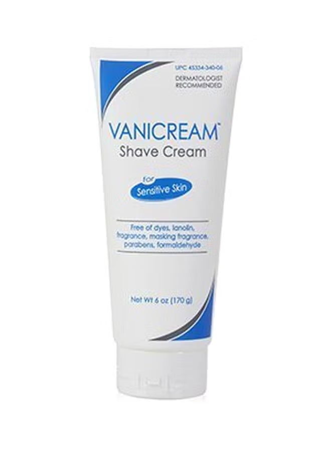 Vanicream Shaving Cream | Fragrance-Free and Gluten-Free | For Sensitive Skin | 6 oz