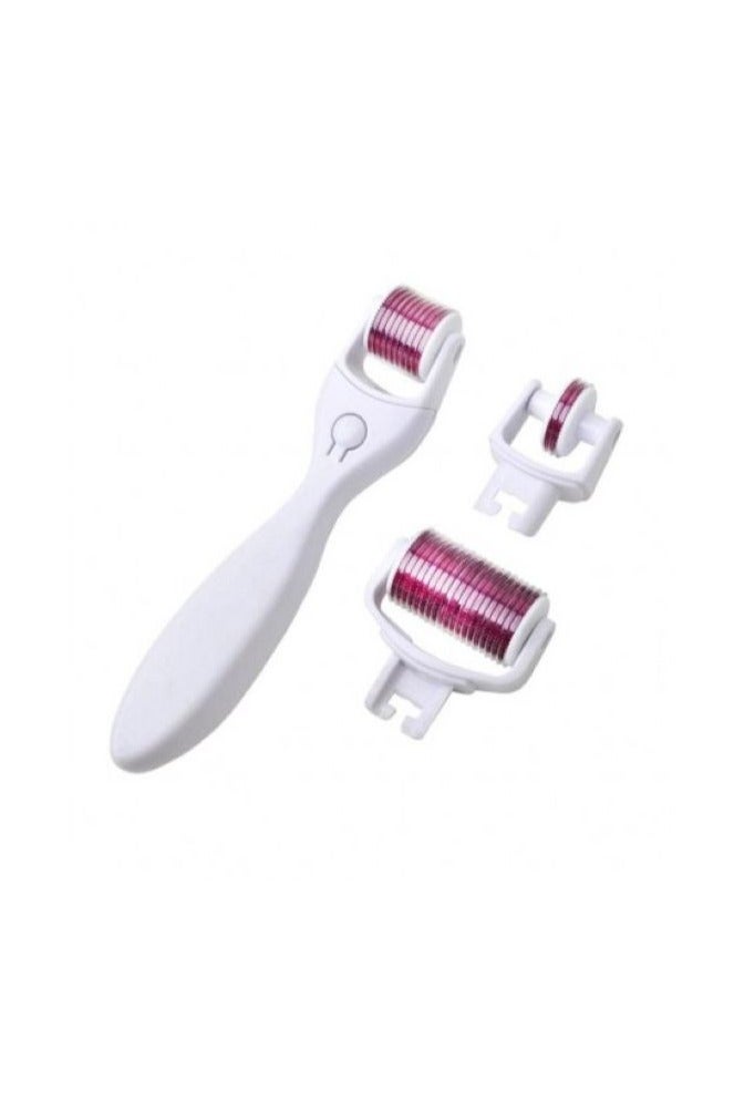 MXU 4-in-1 Meso Derma Roller Kit – Microneedle Skin Therapy Tool with Replaceable Heads (0.5mm, 1.0mm, 1.5mm) – For Eye Area, Fine Lines, Scars, Stretch Marks, and Skin Rejuvenation – Facial & Body Use - Image 1