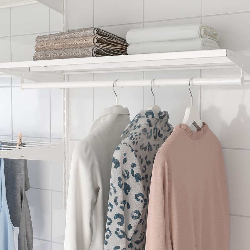 Baitique Metal Wall Shelf, White, 80x40 cm - Image 2