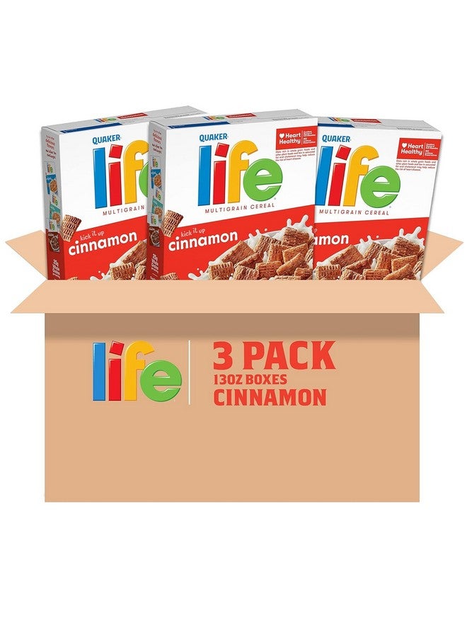 Quaker Life Breakfast Cereal, Cinnamon, 13oz Boxes (3 Pack) - Image 2
