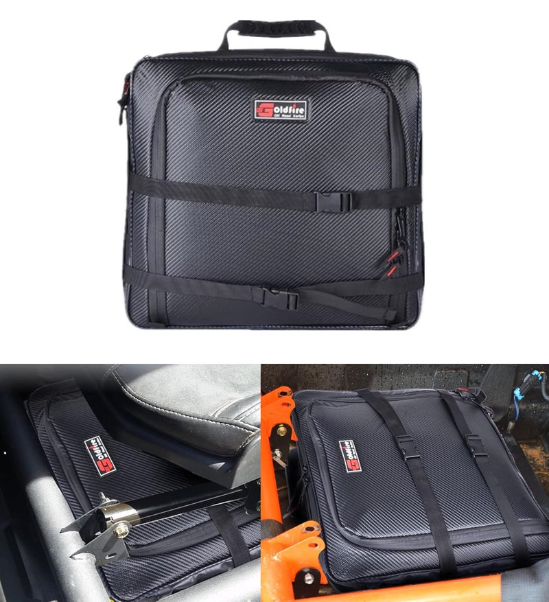 Goldfire Storage Bags Center Under Seat Gear Bag Tool Orangizers for Can-Am Maverick X3 2017-2025, Maverick X3 Accessories (Part#715004277) (Black) - Image 1