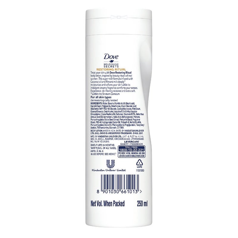 Dove Restoring Ritual Body Lotion 250ml - Image 3