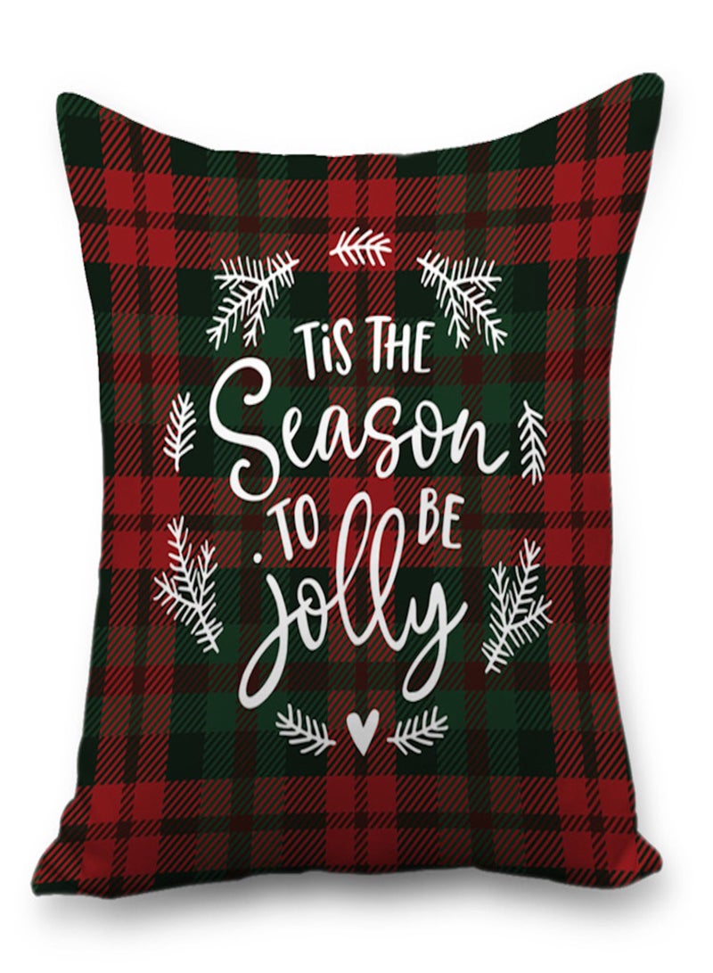 Be Jolly with the Season of Jolly print cushion cover