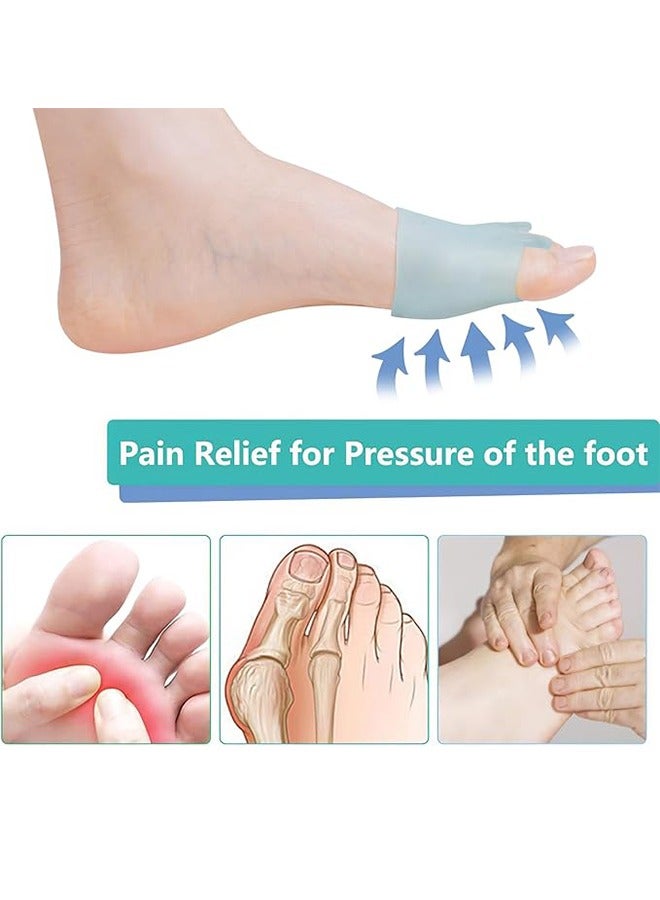 Metatarsal Pads (2 Pairs), Soft And Durable Foot Pads For Men And Women, Gel Toe Separator Pads For Mortons Neuroma, Blisters, Calluses, Metatarsal Foot Pain Relief - Blue - Image 5