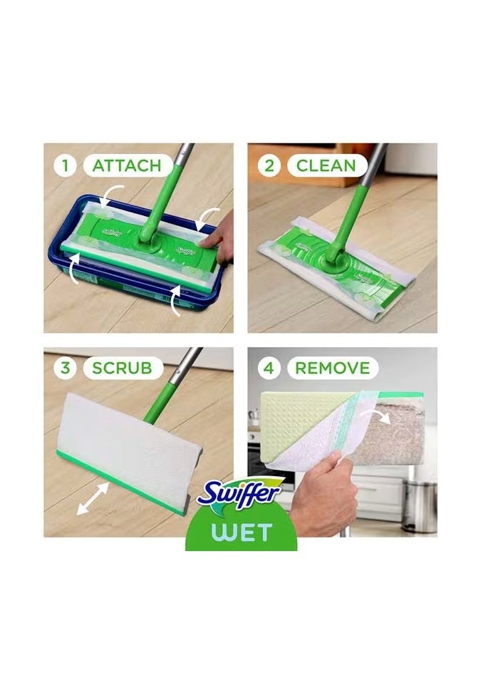 Swiffer 2-in-1 X-Large Sweeper Kit, Multi-Surface Kit for Floor Cleaning, includes - 10 Refills, 7 Dry Cloths, 3 Wet Pads.