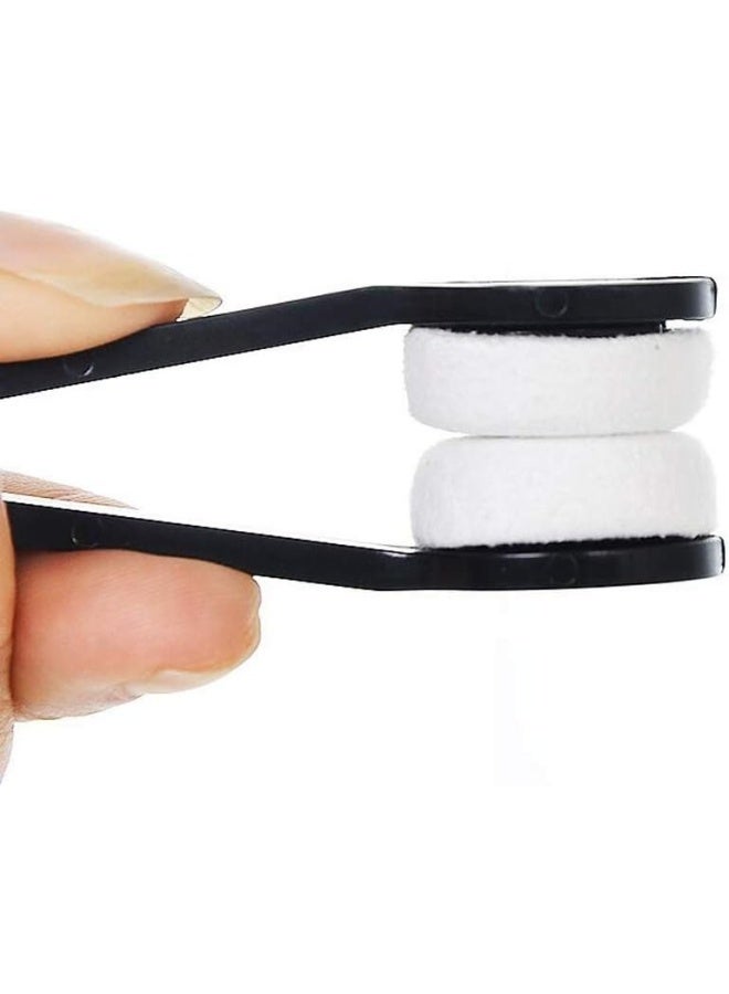 ٥ قطع صغيرة من منظف النظارات الشمسية المصنوع من الألياف الدقيقة، فرشاة ناعمة، أداة تنظيف، منظف نظارات صغير من الألياف الدقيقة، مشبك تنظيف (ألوان عشوائية) - Image 3