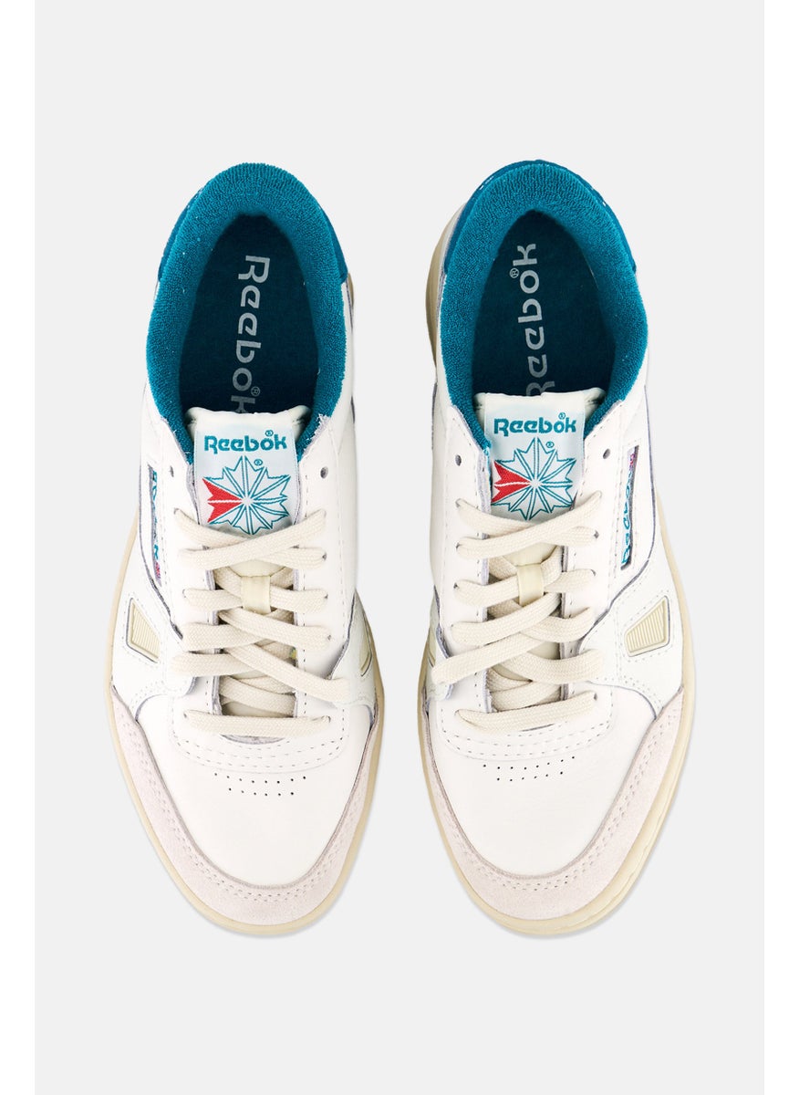 Reebok Men  Lt Court Lace Up Tennis Shoes, Off White  - Image 3