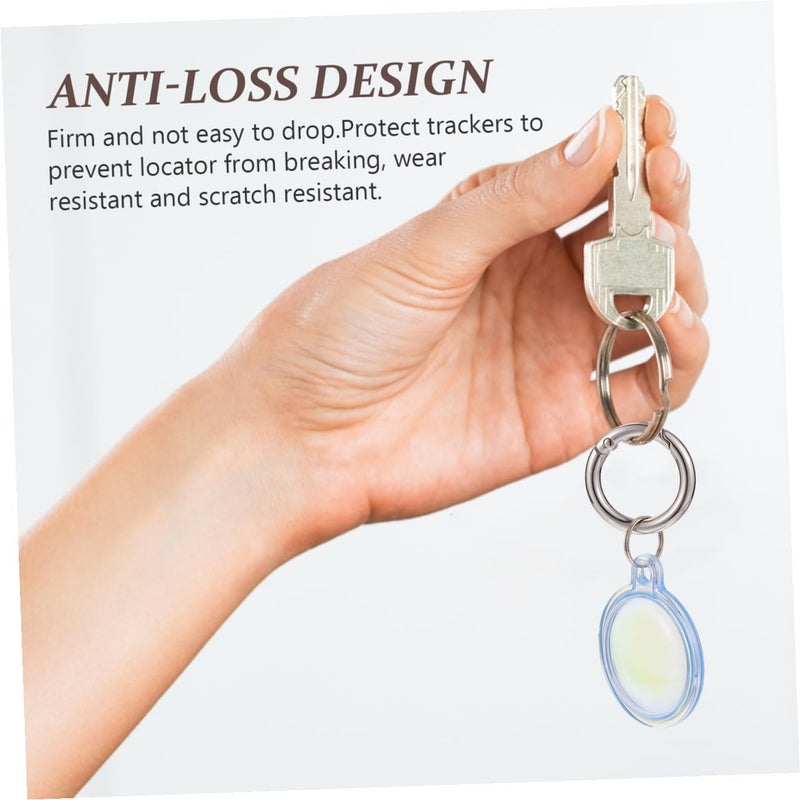Transparent TPU Protective Case With Keychain For Airtags Pet Tracking Anti Lost - Image 3