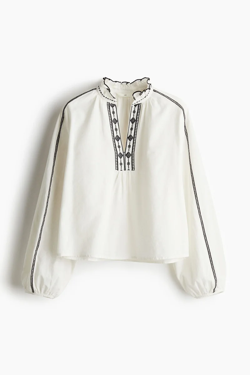 H&M Frill-Collared Blouse