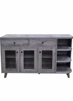 Living Storage Cabinet Modern Style Entrance Locker Storage Cabinet With Wood Leg Storage Rack With Doors 150*40*100cm  - Image 1