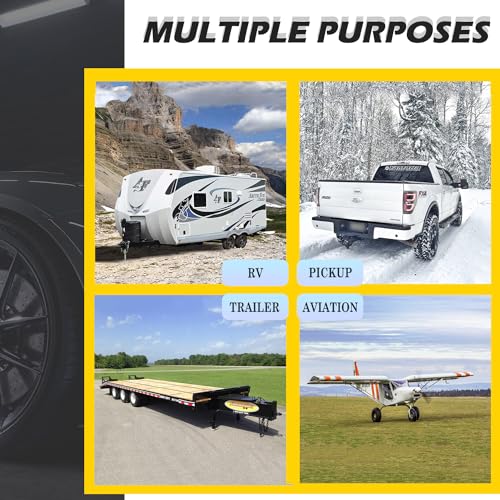Vacallity Wheel Chocks for Travel Trailers, Sturdiness Heavy Duty Solid Rubber Camper Trailer RV Wheel Chock Blocks, Aircraft Truck Car tire Stopper, Wheel Immobilizers & Chocks, Trailer Accessory - Image 5