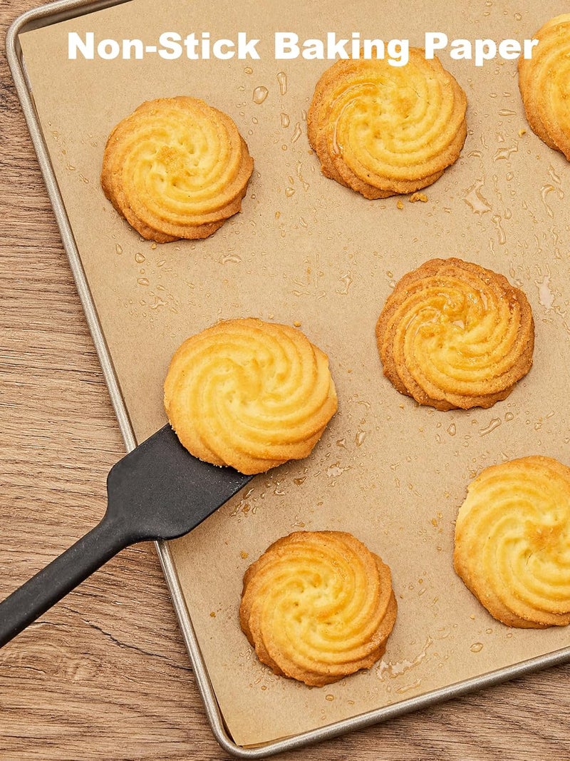 SMARTAKE 400 Pcs Parchment Paper Baking Sheets, 12x16 Inches Non-Stick Precut Baking Parchment, for Baking Grilling Air Fryer Steaming Bread Cup Cake Cookie and More (Unbleached) - Image 5