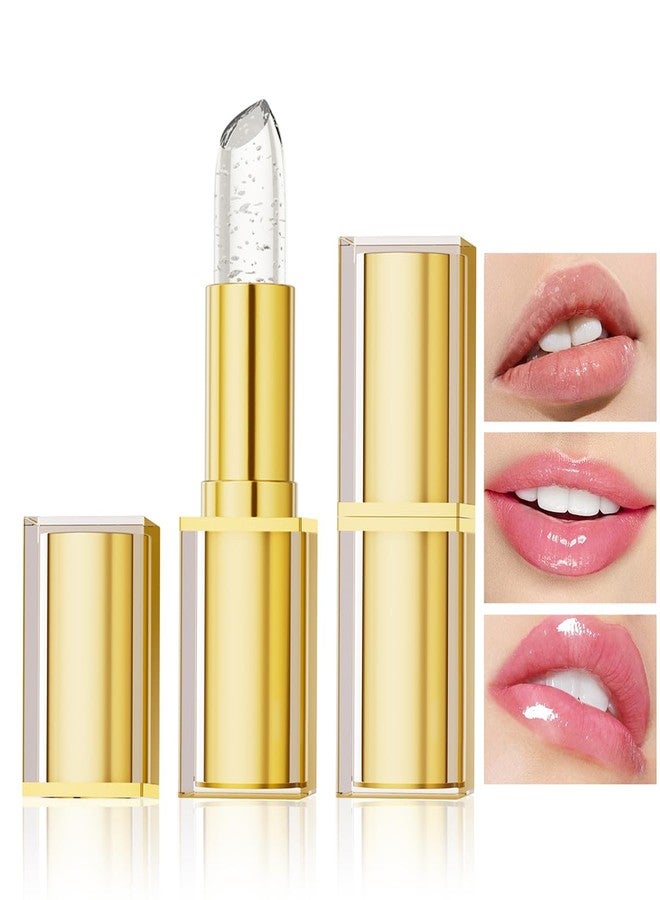 FYEBOO Gold Crystal Ph Lipstick Temperature-Sensitive Color Changing Lipstick, Long-Lasting Moisturizing Formula & Plumping Effect Transfer-Proof Lip Balm (02# Silver) - Image 1