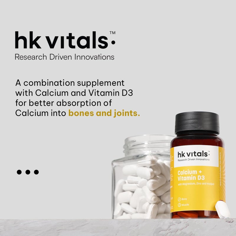 hk vitals Calcium + Vitamin D3 Supplement For Women & Men - Image 4