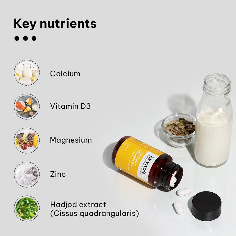 hk vitals Calcium + Vitamin D3 Supplement For Women & Men - Image 5
