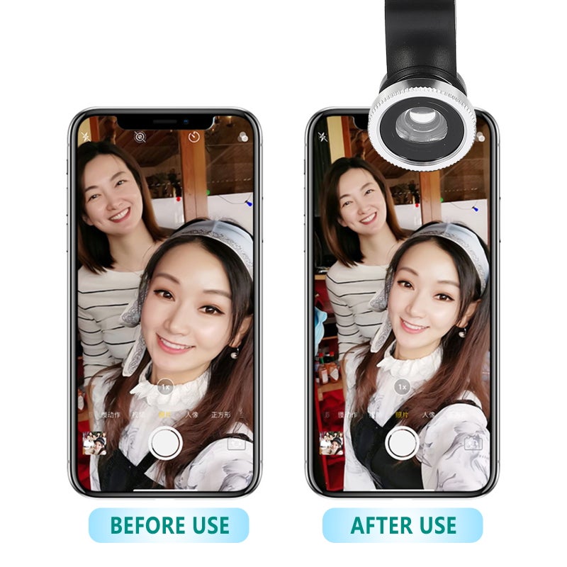 4 Sets Phone Camera Lens Multipurpose Fish Eye Marco Wide Angle Phone Lens Kit - Image 5
