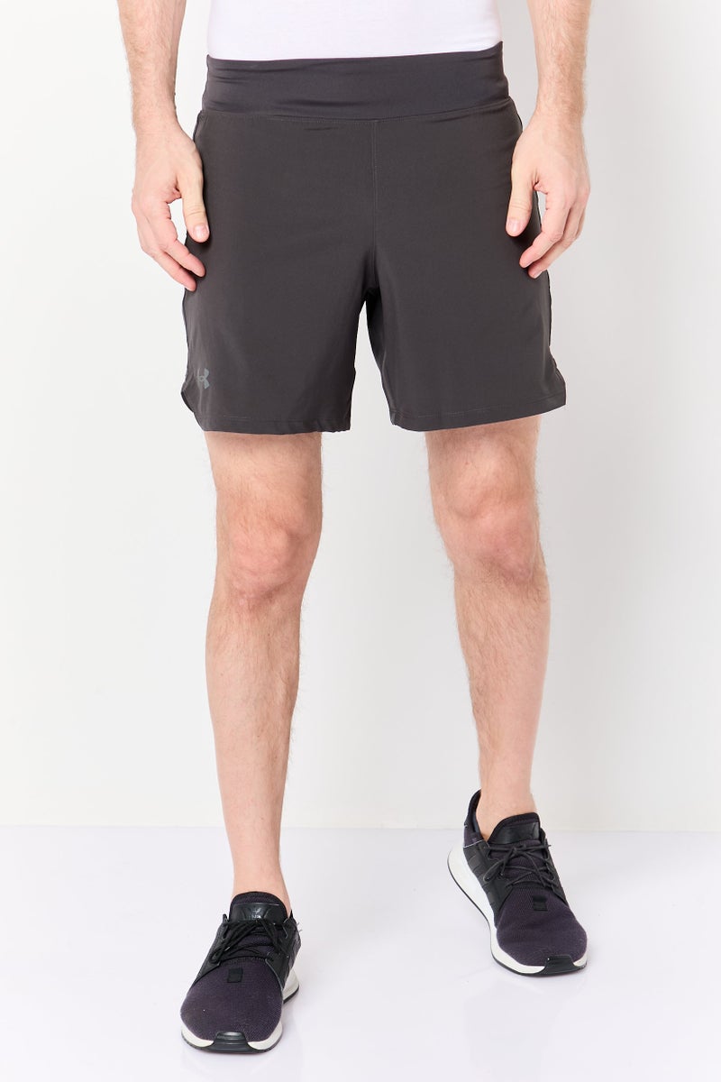 UNDER ARMOUR Men Sportswear Fit Brand Logo Training Shorts, Grey - Image 1