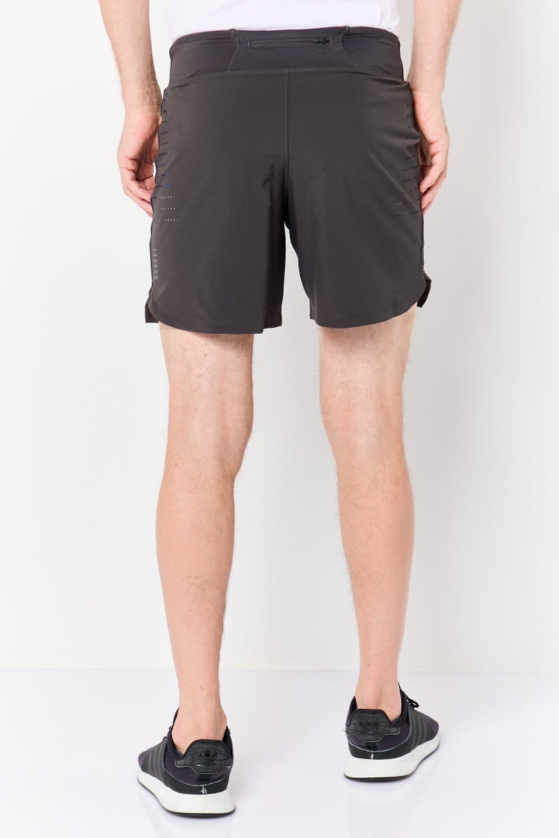 UNDER ARMOUR Men Sportswear Fit Brand Logo Training Shorts, Grey - Image 4