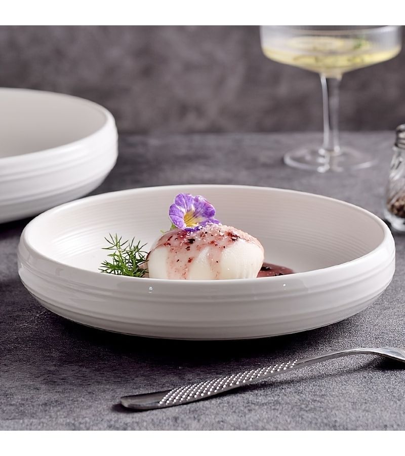 A Large 10 Inch Wes Drum Bowl Artistic Ceramic Dessert Soup Noodle Serving Bowl Light Luxury Home Decor - Image 4
