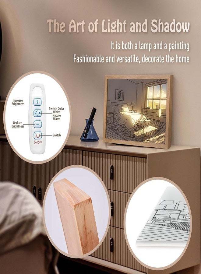 Desi Rang 3D LED Photo Frame, Wall hanging & Tabletop Picture, 3 Colors, Adjustable Brightness, Decorative & Night Lamp For Bedroom Home, Bedside Glowing Light Decor Art, (Living Room) - Image 5