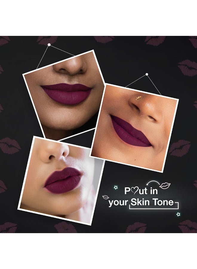 Dazller All Day Lipcolour Quick Dry|Moisturizing Kokum Butter|Non-Transfer & Smudge-proof|8hr stay|Liquid Lipstick for Women|DLC032 Dark Rosewood|6g - Image 2