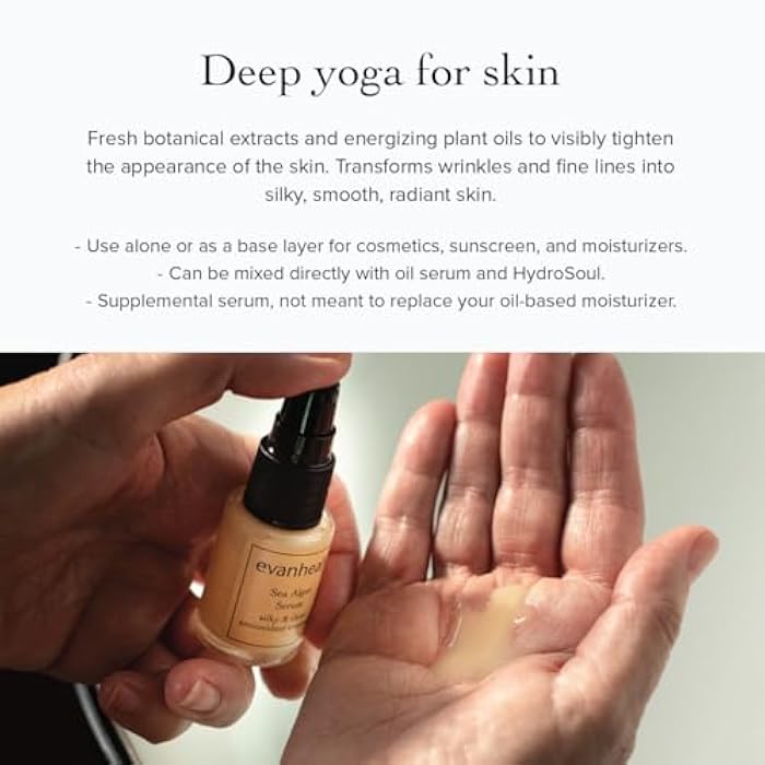 evanhealy Sea Algae Anti Wrinkle Serum for Sensitive Skin | Lightweight Firming Face Serum Anti Aging | Facial Serum with Hyaluronic Acid & Botanical Extracts - Image 4
