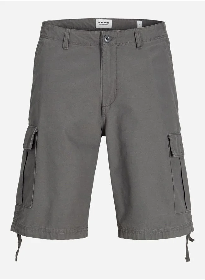 جاك اند جونز Mid Rise Regular Fit Cargo Shorts