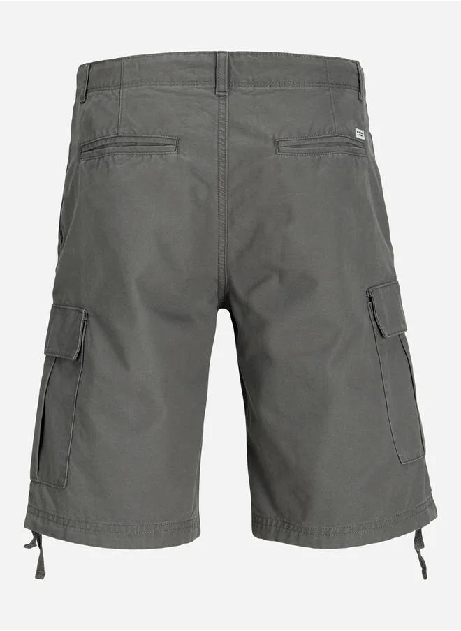 جاك اند جونز Mid Rise Regular Fit Cargo Shorts