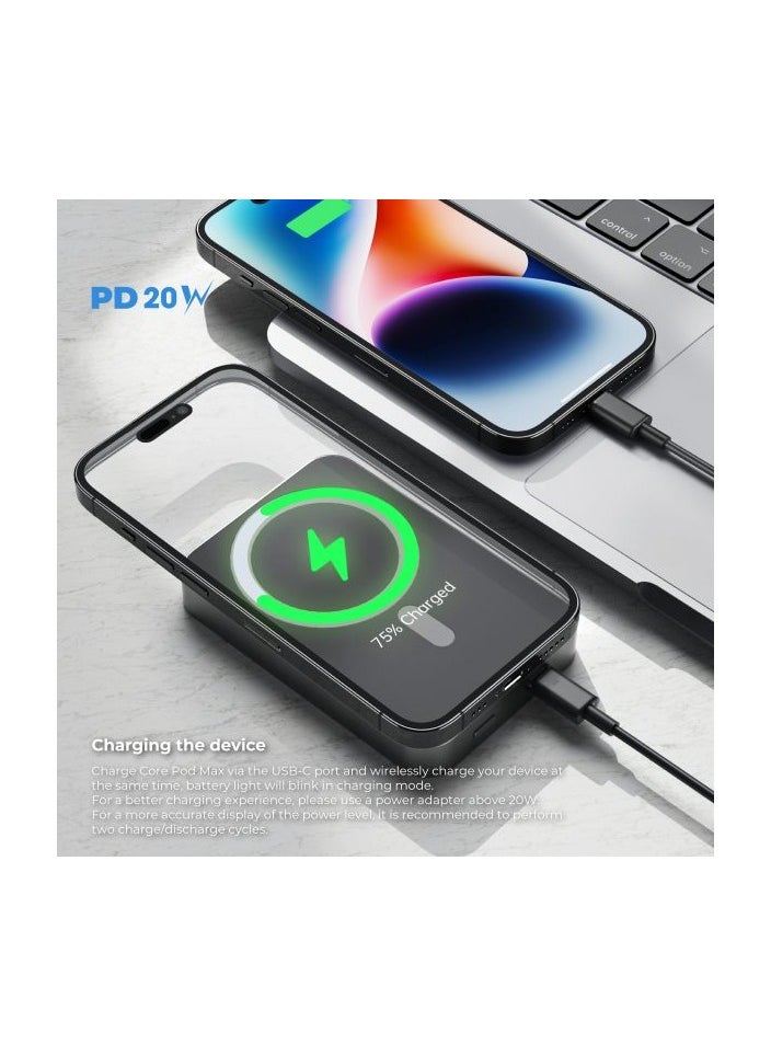 بنك طاقة لاسلكي 15 وات Core Pod Max 10000 مللي أمبير في الساعة Magsafe - pzsku/ZAC997C72C55DE5A12A58Z/45/_/1694784837/ef91dd8f-b0b0-46b7-8a50-f76d401ce76c