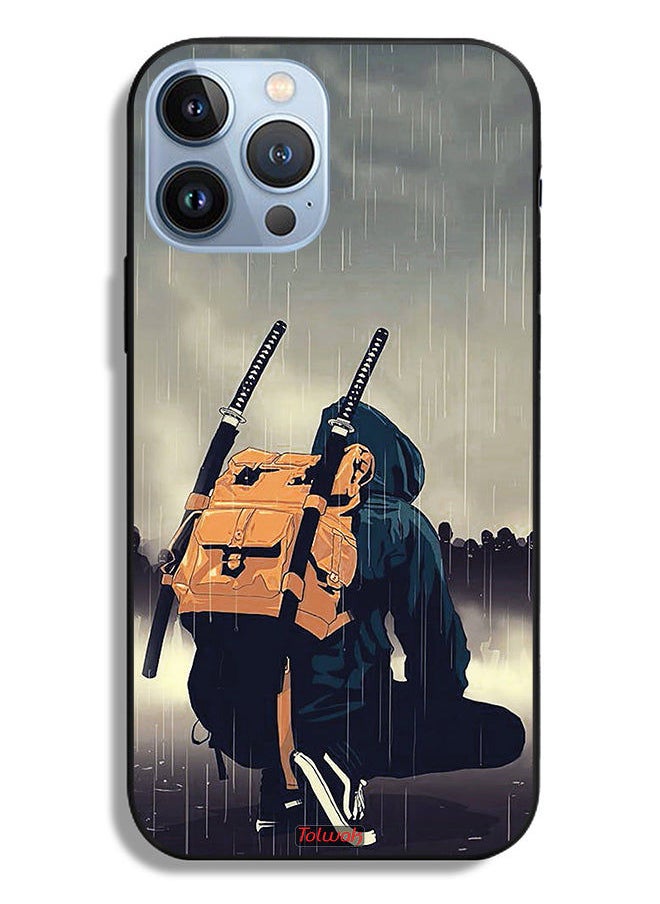 Tolwak - Apple iPhone 13 Pro Max Protective Case Sword Samurai Digital Art - Image 1