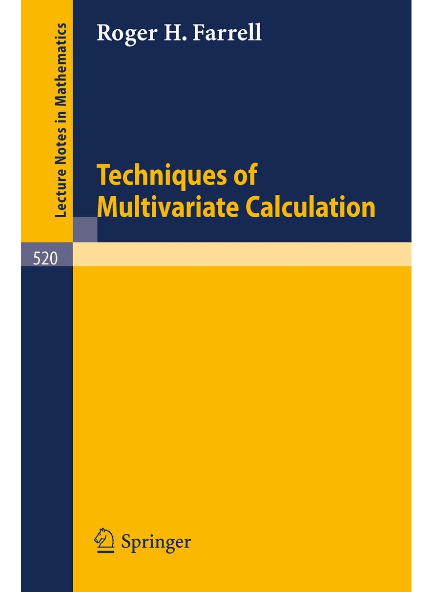 Techniques of Multivariate Calculation 