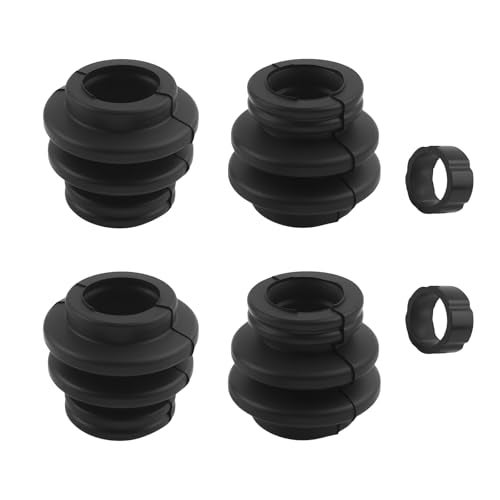 VKQTS 4PCS Brake Caliper Pins Bushing Kit Rubber,Dust Resistant Brake Caliper Rebuild Kit Compatible with Toyota Cadillac Jeep Lexus,Brakes Calipers Slide Pin Kits Car Accessories - Image 1